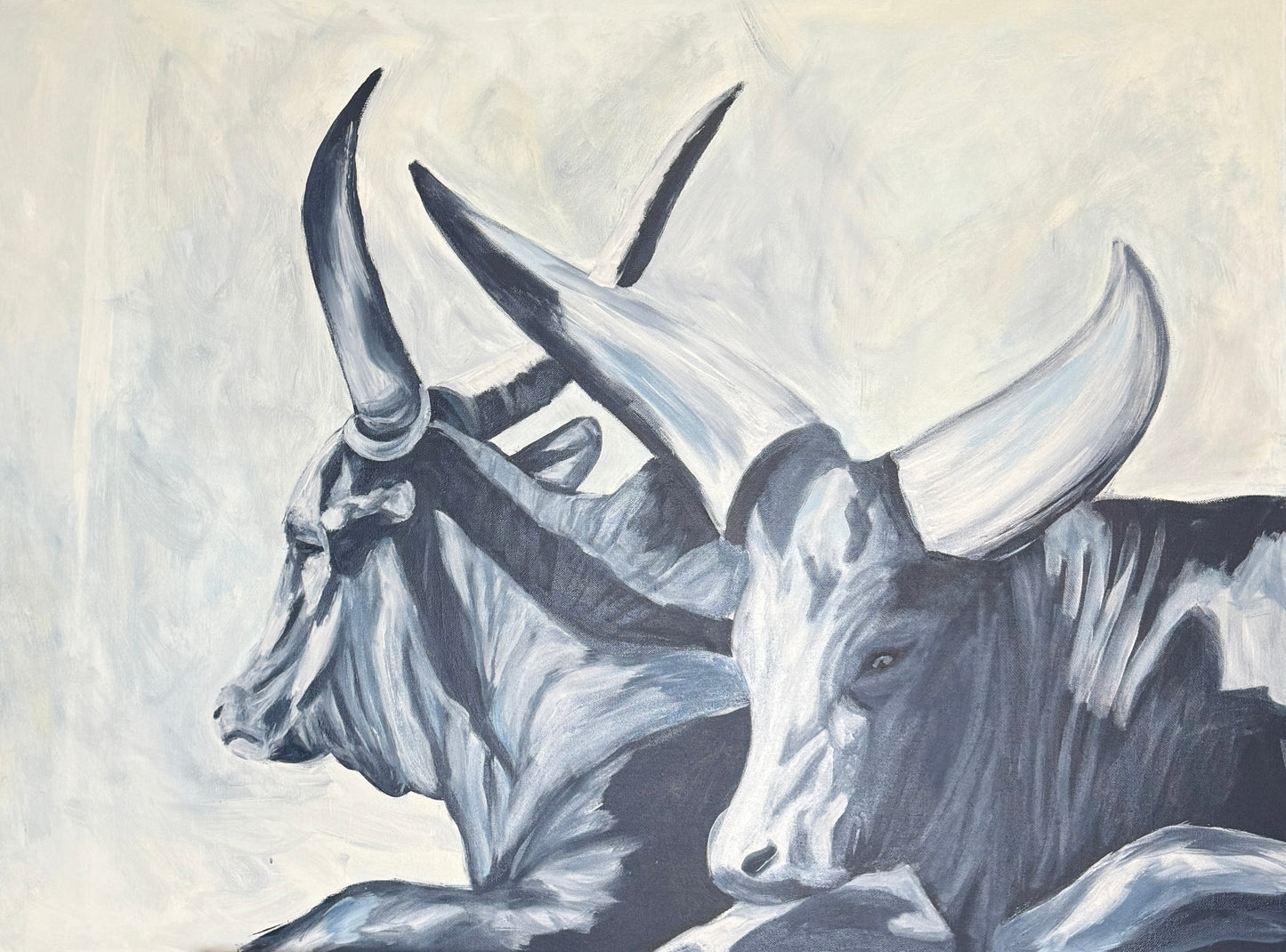 "Blue horn" Print