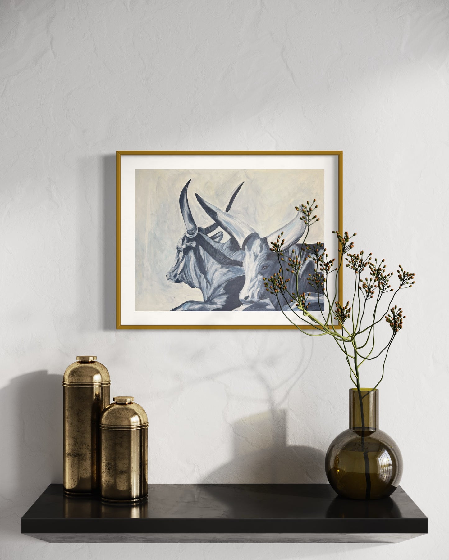 "Blue horn" Print