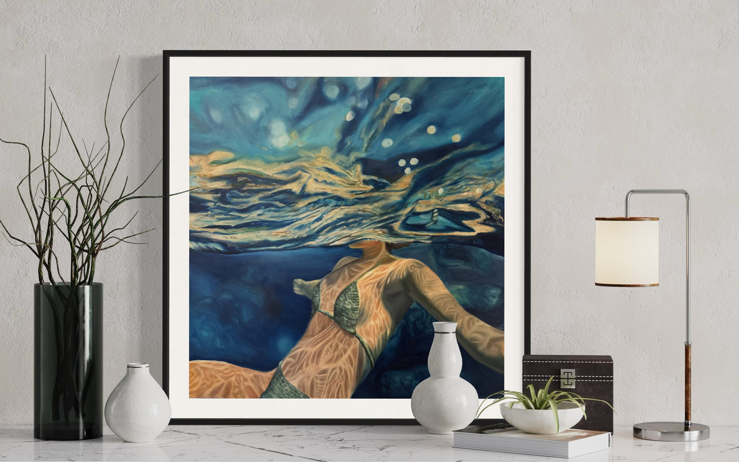 "Green bikini" Print