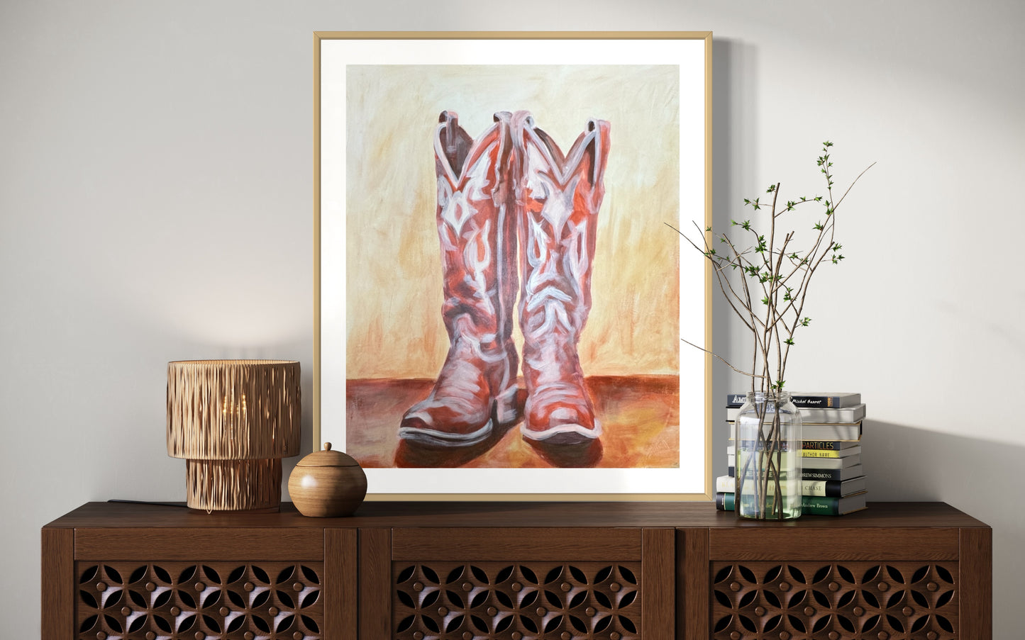 "Cowboy boots" print