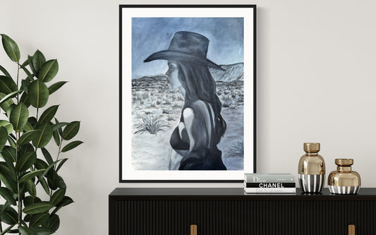 "Wild West girl” print