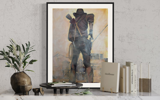 "Cowboy duel" print