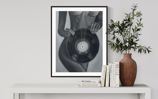 "Put your records on" Print