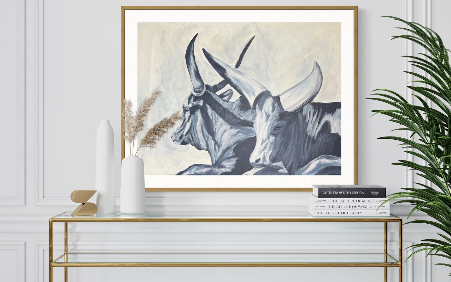 "Blue horn" Print